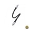 Cablu Date si Incarcare USB-C - USB-C Dudao L10C 100W 0.23m Negru