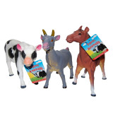 Cumpara ieftin Up int&#039;l - Set 3 figurine din cauciuc animale domestice, Cal/Vaca/Capra, 20 - 24 cm