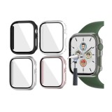 Set 4 huse Jvchengxi pentru Apple Watch Series 9 Seria 8 Seria 7, protectie din sticla - RESIGILAT