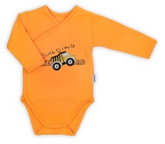 Body cu maneca lunga (181098) Colectia "Big Trucks" 2021 Galben Marimea 62