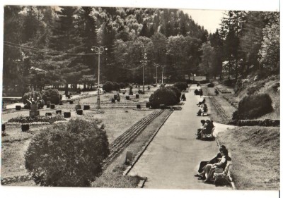 CPIB 18097 CARTE POSTALA - SLANIC MOLDOVA, VEDERE DIN PARC foto