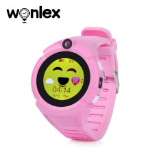Ceas Smartwatch Pentru Copii Wonlex GW600-Q360 cu Functie Telefon, Localizare GPS, Camera, Lanterna, Pedometru, SOS - Roz foto
