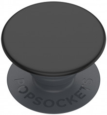 Suport stand PopSockets PopGrip Basic Black pentru telefoane foto