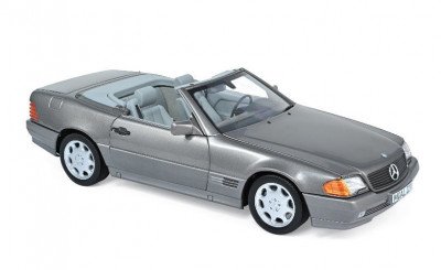 Macheta auto MERCEDES-Benz 500 SL gri (1989), 1:18 Norev foto