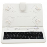 Husa Tableta Tastatura MRG M537, 8 Inch, TypeC, Alb C800, Other