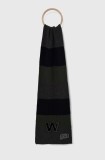 Weekend Max Mara esarfa de lana culoarea gri, cu imprimeu, 2425746015600