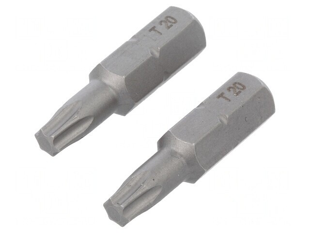 Capăt de şurubelniţă Torx TX20 25mm 2buc