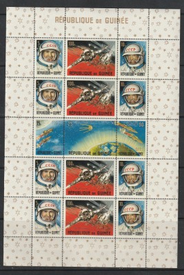 Guinea 1965 - Cucerirea Spatiului URSS M/S 1v MNH foto