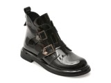 Ghete GRYXX negre, 3816002, din piele naturala lacuita