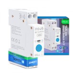 Siguranta inteligenta Nous D1T, 16A, Tasmota, 1 canal, Monitorizare energie, montare pe sina DIN, ESP32