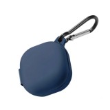 Cumpara ieftin Husa pentru protectia castilor Samsung Galaxy Buds2, culoarea albastru denim, cu carlig de prindere
