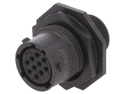 Conector circular mamă IP68, 10 pini foto