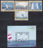 Mauritania 1984 - C&acirc;știgătorii medaliei de aur ai competițiilor de navigație la Jocurile Olimpice - Los Angeles, Serie + Colita, PA, MNH
