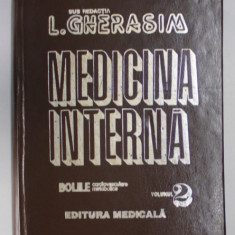 MEDICINA INTERNA. BOLILE CARDIOVASCULARE METABOLICE de L. GHERASIM, VOLUMUL II 1996