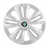 Set 4 Capace Roti, potrivite jantelor de R16, pentru Skoda, model terra cromat, Autohelix MSA