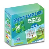 Puzzle pentru podea. Anotimpuri (puzzle podea 50/70 + afis 50/70)