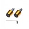Set 2 capeti ghidon conici, pentru motociclete, culoare auriu/negru, diametru 17... Cod Produs: MX_NEW AW56916BGD