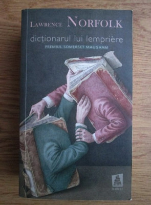 Lawrence Norfolk - Dicționarul lui Lempriere ( Premiul SOMERSET MAUGHAM ) foto