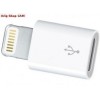 Adaptor MicroUSB la iPhone 5/5S/SE (8 Pin) Bulk - Incarcator Retea Compatibil Apple