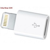 Adaptor MicroUSB la iPhone 5/5S/SE (8 Pin) Bulk - Incarcator Retea Compatibil Apple