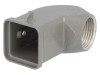 Conector Carcasa HDC MOLEX 3A Unghi Montare Cablu Metal Gri M20