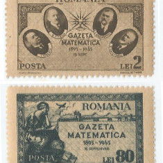 |Romania, LP 180/1945, Gazeta Matematica, MNH