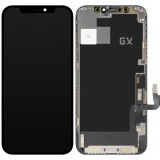 Display cu Touchscreen GX pentru Apple iPhone 12 / 12 Pro, cu Rama, Versiune OLED IC Movable, Negru