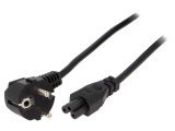 Cablu Alimentare 3x1mm2 ștecher unghiular IEC C5 PVC
