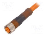 Cablu de conectare M8 PIN 4 drept 5m 60VAC 4A IP67 Lumberg Automation