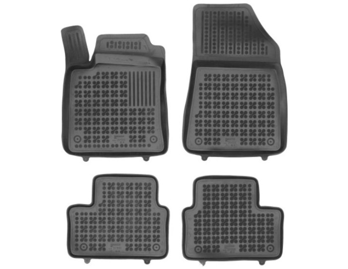 Covorase auto Renault Clio V, 08.2019-06.2023, negru; elastomer, RapidAuto