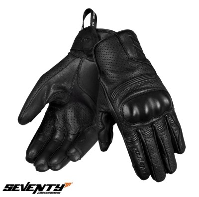 Manusi barbati pentru scuter - motocicleta Urban vara Seventy model SD-C20 Rebel culoare: negru &amp;ndash; degete tactile M (8 cm) foto