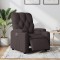 Gossi fotoliu rabatabil electric, maro inchis, material textil