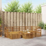 vidaXL Seturi de canapele natural Lemn Solid de Acacia 3375144