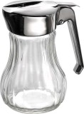 Dispenser miere din sticla si capac inox, 250 ml