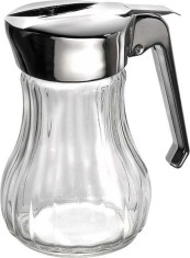 Dispenser miere din sticla si mecanism inox, 250 ml
