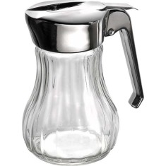 Dispenser miere din sticla si capac inox, 250 ml