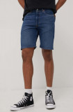 Cumpara ieftin Levi&#039;s pantaloni scurți din denim bărbați, culoarea bleumarin 36512.0152-DarkIndigo
