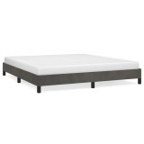 Cumpara ieftin Cadru de pat fara saltea, gri inchis, 180x200 cm, catifea
