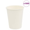 VidaXL Cești de cafea din h&acirc;rtie 1000 buc 8oz 200ml alb 4102791