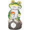 Decoratiune gradina, beton, lampa solara, broasca, 2xLED, 9.5x9x19 cm, Strend Pro