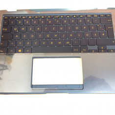 Carcasa superioara cu tastatura palmrest Laptop, Asus, ZenBook Flip S UX370, UX370U, UX370UA, UX370UAR, UX370UAF, Q325UA, 90NB0EN1-R30100, cu iluminar
