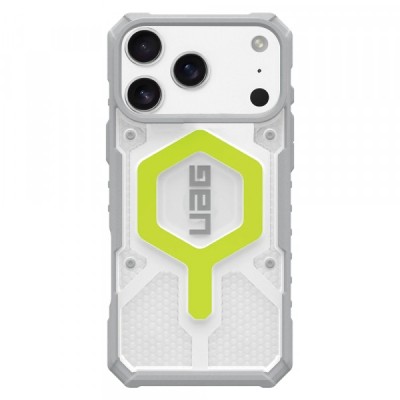 Husa MagSafe pentru Apple iPhone 17 Pro, Urban Armor Gear, Pathfinder Clear, Verde foto