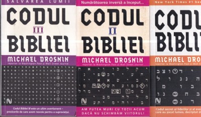 Michael Drosnin - Codul bibliei, 3 volume foto