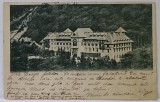 SINAIA , HOTELUL CARAIMAN , CARTE POSTAL ILUSTRATA , CLASICA , DATATA 1905