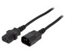 Cablu Alimentare Negru 5m IEC C13 la IEC C14 16A 250V, Gembird