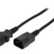 Cablu Alimentare Negru 5m IEC C13 la IEC C14 16A 250V