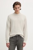 Karl Lagerfeld Jeans pulover de bumbac culoarea bej, light, A4M18033