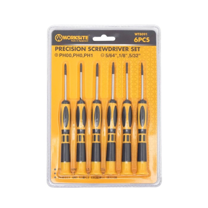 Set de surubelnite Worksite WT8091 6 buc PH00 PH0 PH1 -5/64 -1/8 -5/32