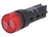 Semnalizator Acustic 80dB 12V DC IP40 &Oslash;16mm