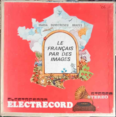 Disc vinil, LP. LE FRANCAIS PAR DES IMAGES. SETBOX 3 DISCURI VINIL-MARIA DUMITRESCU BRATES foto